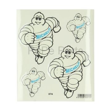 Stickerset wit/blauw Michelin