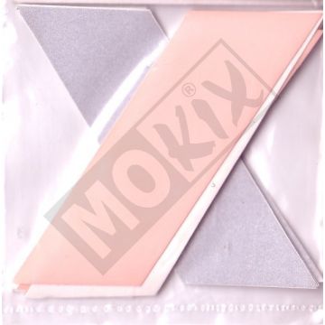REFLECTORSTRIPS 4xORANJE 4xGRIJS