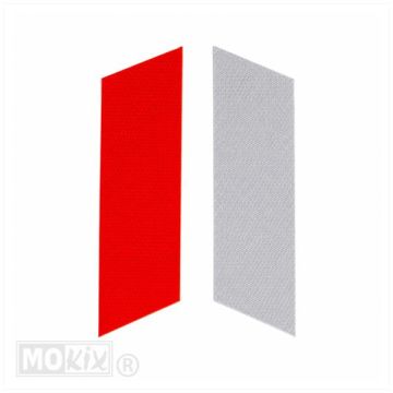 REFLECTORSTRIPS 4xORANJE 4xGRIJS