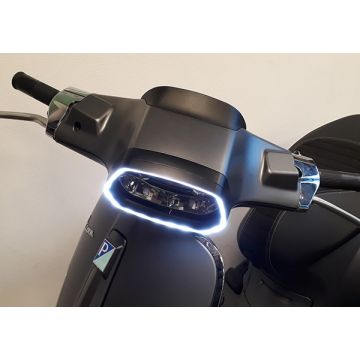 Koplamprand led-tube EVO-1 Vespa Sprint 50-125-150cc matzwart 2.0 DMP