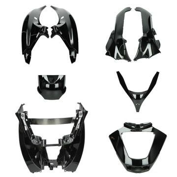 Kappenset Piaggio MP3 2006-2014 glans zwart 8-delig