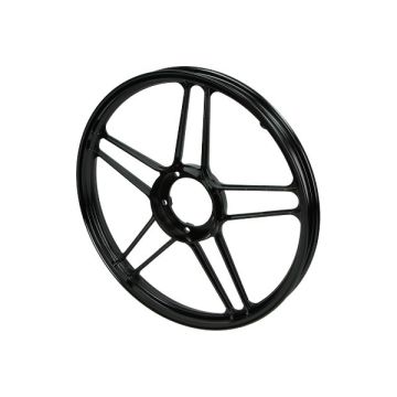 Sterwiel-velg Aluminium Puch Maxi S-N-K-X30-X50 17 inchx1,35 glanszwart geschikt voor en achterzijde -Grimeca