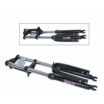 Voorvork lang breed versterkt met stabilisator Puch Maxi zwart EBR 540