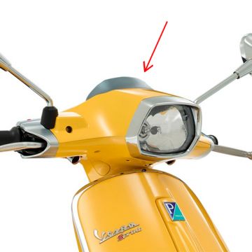 Stuurkap spoiler Vespa Sprint origineel zilver 1b001309500hg