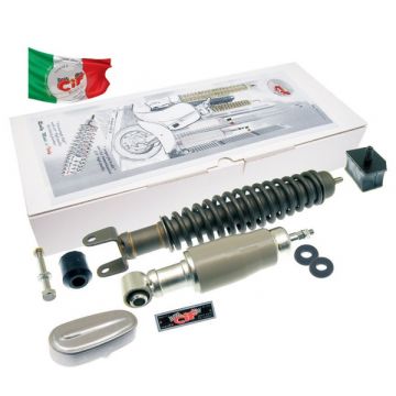 Schokbreker set 1965 classic Vespa Primavera 50/90/125cc  antraciet mat cif 10700-kt