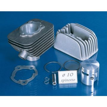 Cilinder met cilinderkop -Polini 72 cc Sport diameter 46mm- Piaggio Ciao/Bravo/Boxer (pistonpen = diameter  10mm) breed 140.0066/10