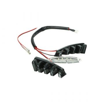 Led verlichting Voorfront Piaggio Zip 2000-> smoke  (SP voorfront) DMP