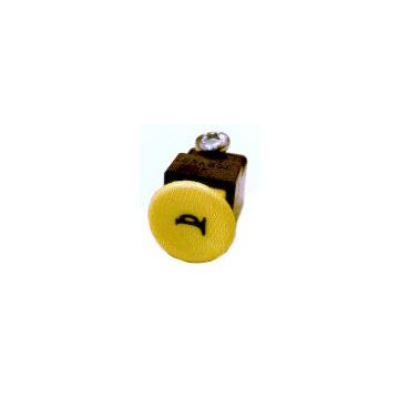 Claxonschakelaar Piaggio/Vespa Ciao/SI/Bravo/Boxer/Grillo - gele knop 293866 origineel