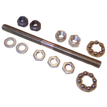 Voorwielas inclusief kegels/lagers en moeren -CIF diameter 11mm/L=165mm- Piaggio Ciao/SI FL2/Boss/Grillo/Superbravo/Free 1995-1998/Zip 1991-1995