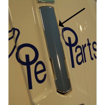 Voorfront midden sierstuk Vespa S chroom origineel 654272
