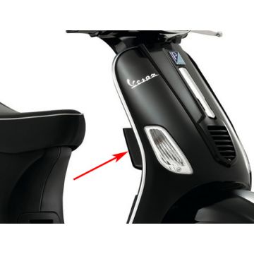 Opbergvak rechts beenschild Vespa S - zwart Lucido (094) 6542950090 origineel