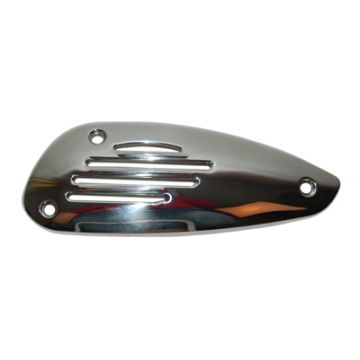 Hitteschild uitlaat chroom Piaggio 50 2-takt/4-takt 2V-4V 1998-2017 euro2-3 Sprint-Primavera-Fly-ET2//50-125-150-200 2/4-takt Liberty-ET4-LX-LXV-S <-2013 8454655 origineel