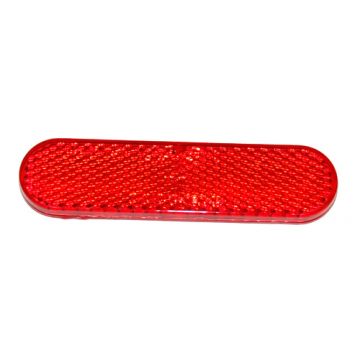 Reflector rood 96 x 24 mm achterspatbord Zip 2000→/Sprint/Primavera/S/GT200/GTS 250-300/X7-9-10/MP3/Liberty/Fly/Carnaby/Beverly/Stalker/Runner/Fuoco/SRV/SR/Sportcity One 58233R origineel
