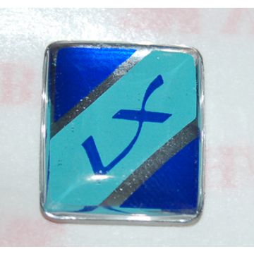 Sticker/logo (LX) voorspatbord siervin facelift Vespa LX blauw klein 656026 origineel