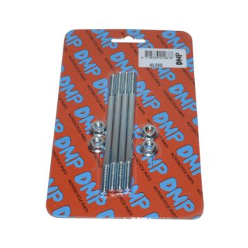 Tapeind cilinder + moer Puch Maxi/Aprilia Mojito/2-takt m6x107mm DMP 4 stuks