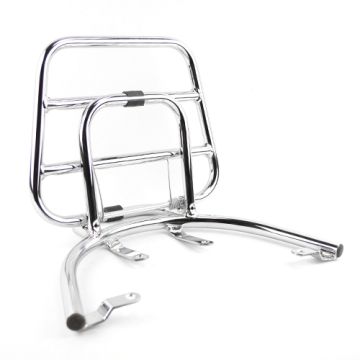 Klapdrager achter Piaggio Zip chroom