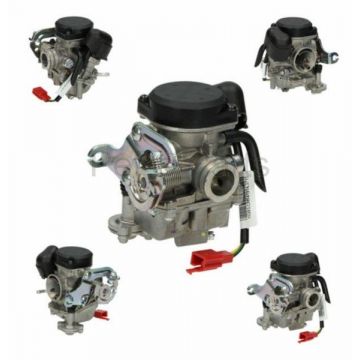 Carburateur Keihin CVK18 Z61F Piaggio 50 4-takt 2V Zip 2000→/Sport City One/LX/LXV/S/Primavera/Sprint/Fly/Liberty/Scarabeo CM141914 origineel