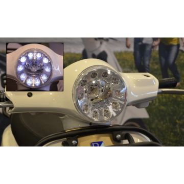 Koplamp  met led dagverlichting Vespa LX (originele fitting-LED dagrijdverlichting) DMP