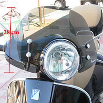 Windscherm laag -Piaggio Cruiser- 28 cm Vespa GTS 125-250-300 <-2014/GT 125-200 L/GTL - smoke  656044 origineel                                                                                                                              