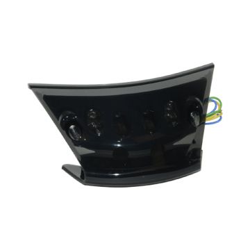 Achterlicht led Piaggio Zip 2000→50cc 2/4-takt zwart/ smoke DMP