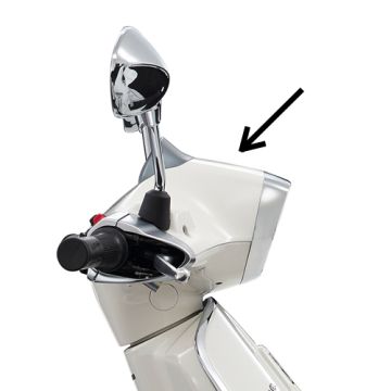 Stuurkap boven Vespa Sprint wit monte 544 Piaggio origineel 1b000071000br