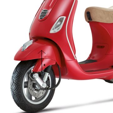 Voorspatbord Vespa LX 50-125-150cc facelift 2012→ rood dragon 894