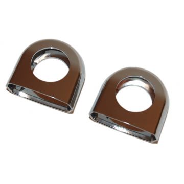 Stuur strop / klem set Kreidler chroom 2-delig (sier)