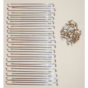 Spaak set 208mm chroom 36 stuks