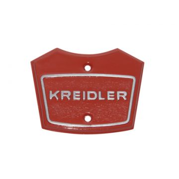 Koplamphuis plaatje + logo Kreidler rood boven