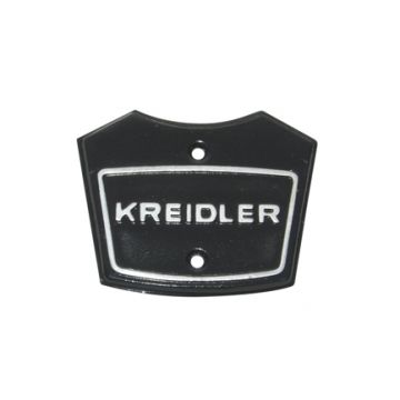 Koplamphuis plaatje + logo Kreidler antraciet boven