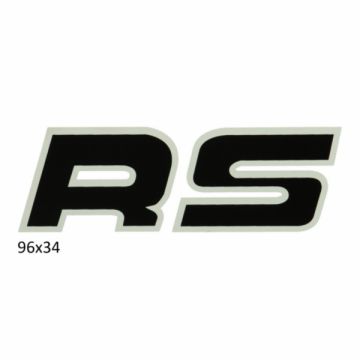 Sticker Kreidler ( RS ) 96mm lengte x 34mm hoogte zwart/wit
