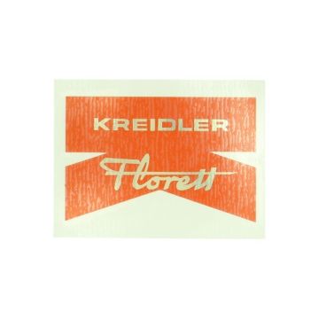 Sticker achterspatbord Kreidler Florett rood/ goud