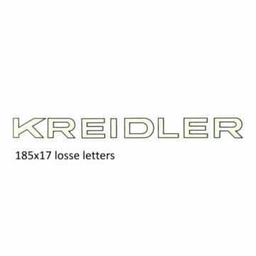 Sticker [Kreidler] wit/zwart