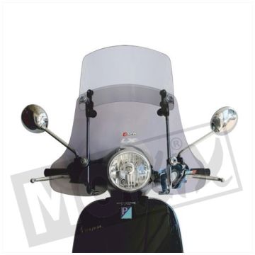 Windscherm hoog transparant Vespa LX 50-125-150 2005-2013 Twin-screen Faco H660