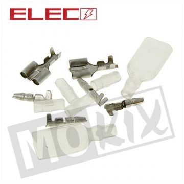 CONNECTOR STEKKER PLUGSET 1/2 PINS (WR)  12delig