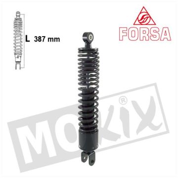 SCHOKBREKER KYMCO X-CITING 300 cc ZWART FORSA