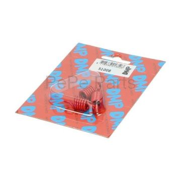 Koppelings trekveer set Minarelli horizontaal/verticaal /2000rpm rood DMP 3-delig