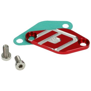 Afdekplaat Oliepomp Doppler CNC Derbi Senda / Minarelli AM6 rood