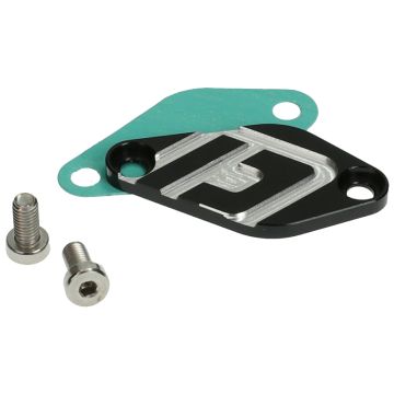 Afdekplaat Oliepomp Doppler CNC Derbi Senda / Minarelli AM6 zwart