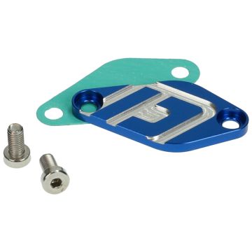 Afdekplaat Oliepomp Doppler CNC Derbi Senda / Minarelli AM6 blauw