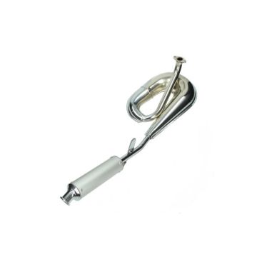 Uitlaat circuit Tomos A3 chroom/ aluminium tecno