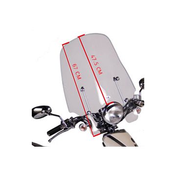 Windscherm hoog transparant SYM Allo / Cello origineel