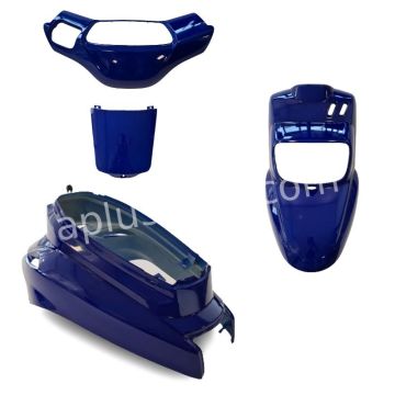 Kappenset Yamaha BWS / MBK Booster 12 inch  2004→ metallic blauw 4-delig