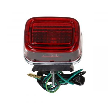 Achterlicht klein-enduro achterlicht opbouw zwart universeel Honda MT/MTX/Yamaha DT/Suzuki TSX