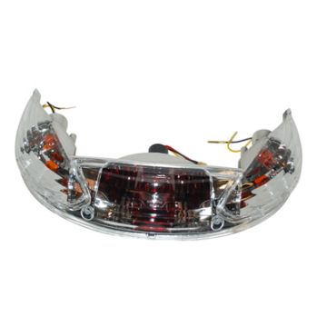 Achterlicht unit compleet met knipperlichten model origineel blank-transparant Peugeot Vivacity 1/2 DMP