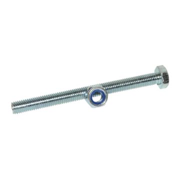 onderstandaardas/middenstandaard as Peugeot Fox m10 bout x120mm