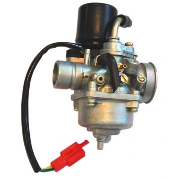 Carburateur + elektrische choke 17.5mm (model Keihin) Minarelli horizontaal/TGB/Keeway/Ludix/CPI