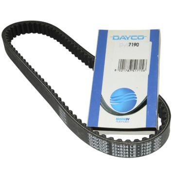 V-snaar 834x22mm Piaggio 125-180 cc 2-takt Aprilia SR125/Runner FX/FXR 125-180/Dragster 125-180/SKR125/SKR150/Typhoon125/Skipper 125-150/Hexagon LX/LXT 125-180 Dayco/Pirelli 7190