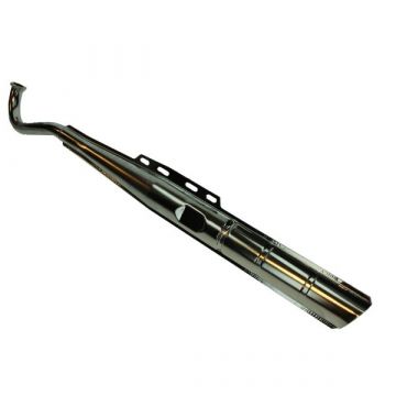 Uitlaat Puch Maxi snel (made in EU) 28mm schuin origineel model chroom
