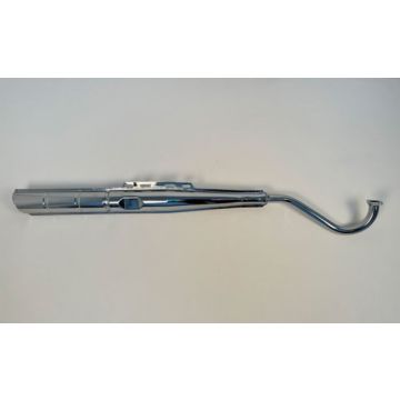 Uitlaat standaard 22mm schuin origineel Puch Maxi chroom